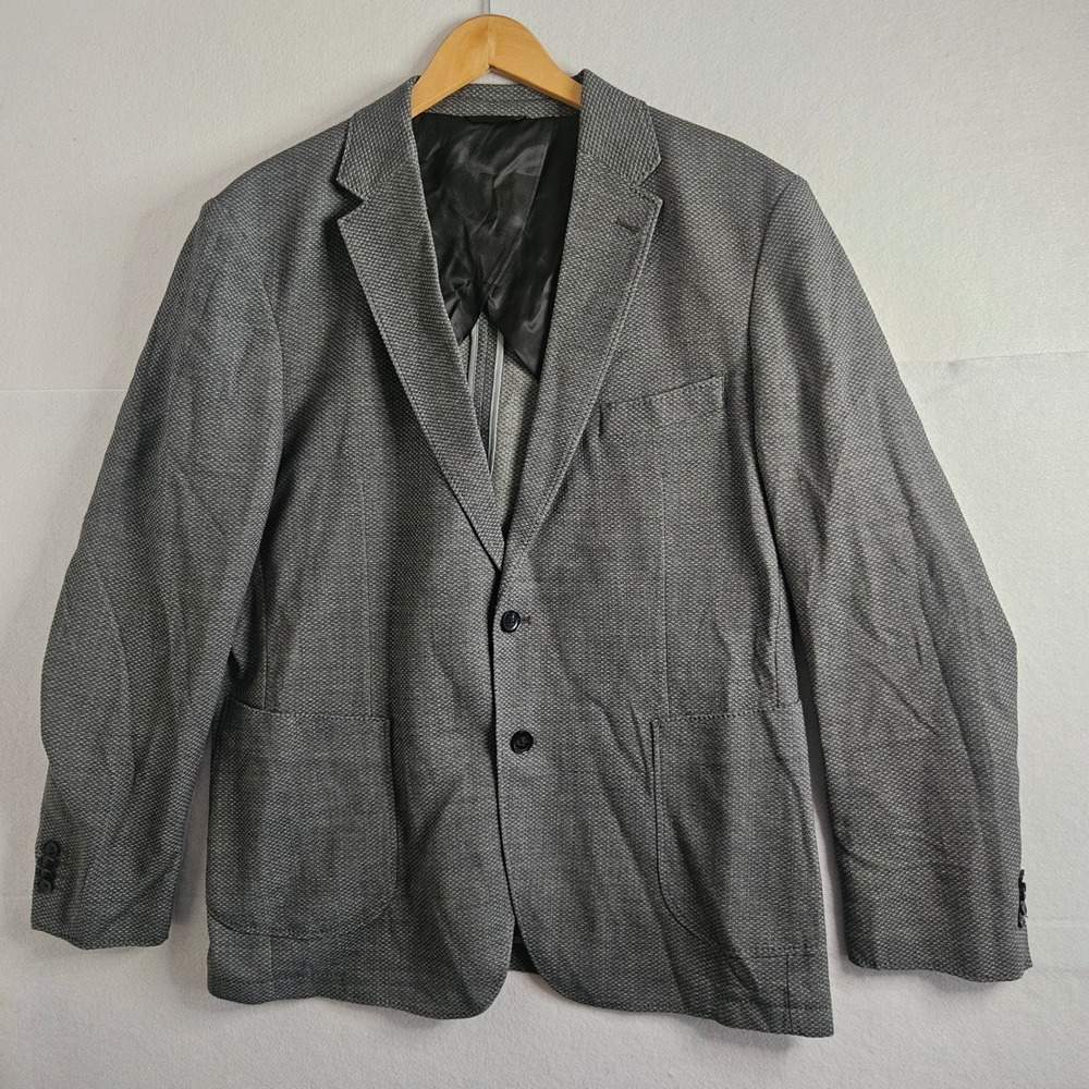 Rodd & Gunn Mens 2XL Grey Textured Sport Coat Officina by Marlane Blazer